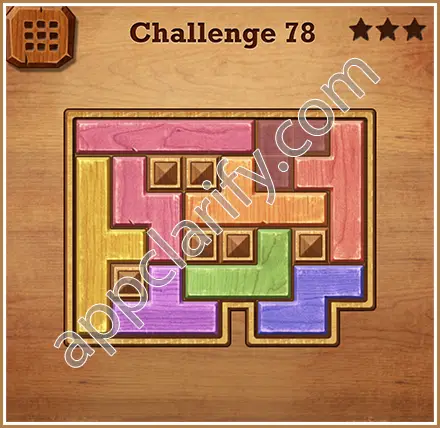 Wood Block Puzzle Challenge Level 78 Solution