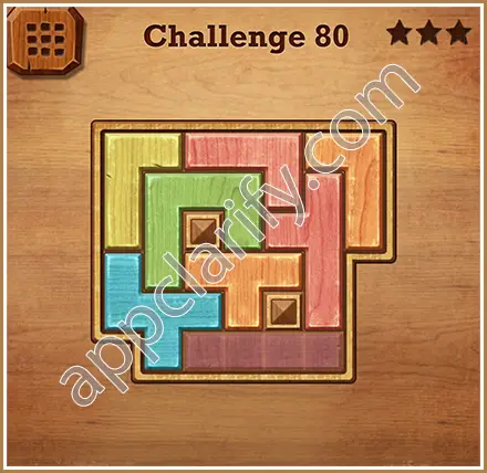 Wood Block Puzzle Challenge Level 80 Solution