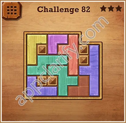 Wood Block Puzzle Challenge Level 82 Solution