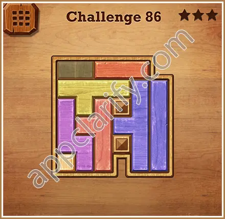 Wood Block Puzzle Challenge Level 86 Solution