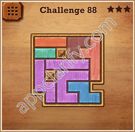 Wood Block Puzzle Challenge Level 88 Solution