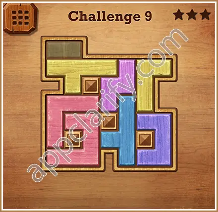 Wood Block Puzzle Challenge Level 9 Solution