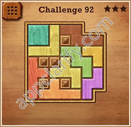 Wood Block Puzzle Challenge Level 92 Solution