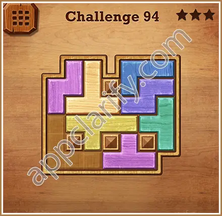 Wood Block Puzzle Challenge Level 94 Solution