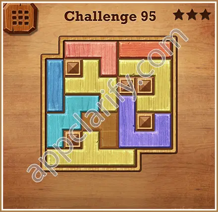 Wood Block Puzzle Challenge Level 95 Solution