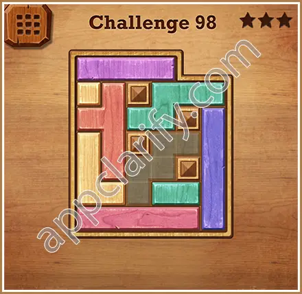 Wood Block Puzzle Challenge Level 98 Solution