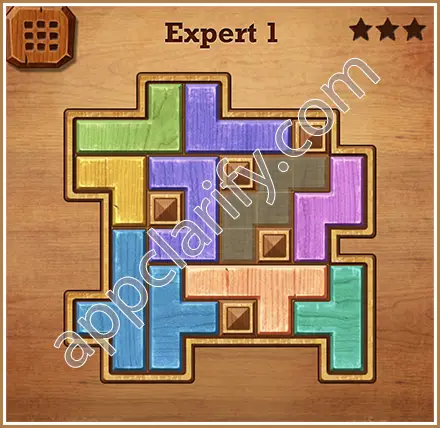 Wood Block Puzzle Expert Level 1 Solution