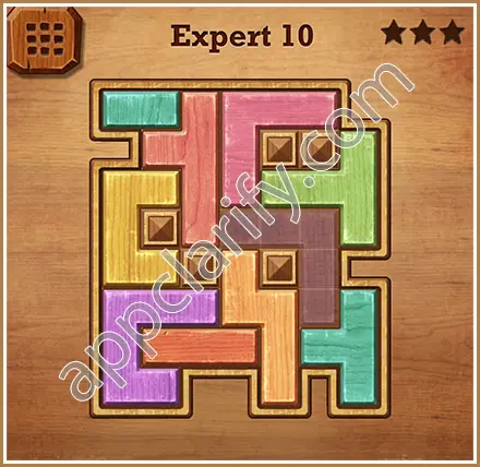 Wood Block Puzzle Expert Level 10 Solution