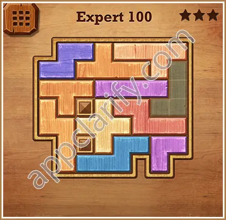 Wood Block Puzzle Expert Level 100 Solution