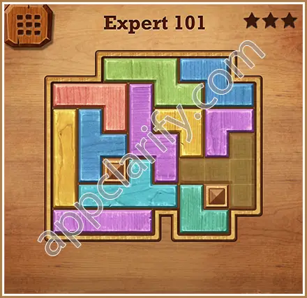 Wood Block Puzzle Expert Level 101 Solution