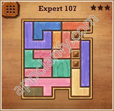 Wood Block Puzzle Expert Level 107 Solution