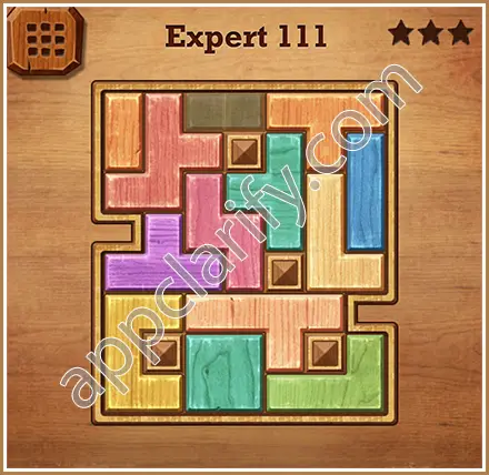 Wood Block Puzzle Expert Level 111 Solution