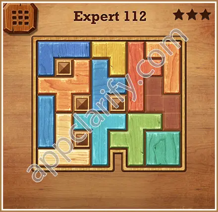 Wood Block Puzzle Expert Level 112 Solution