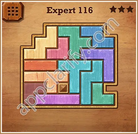 Wood Block Puzzle Expert Level 116 Solution