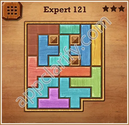 Wood Block Puzzle Expert Level 121 Solution