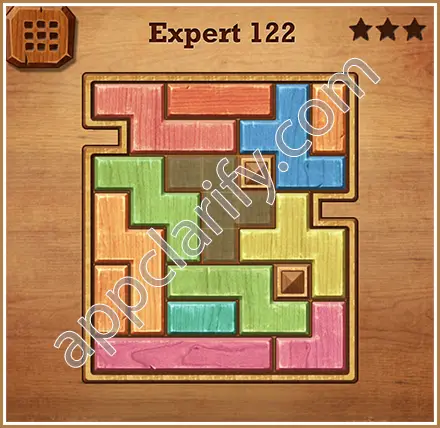 Wood Block Puzzle Expert Level 122 Solution