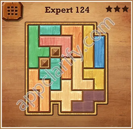 Wood Block Puzzle Expert Level 124 Solution