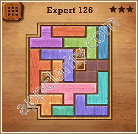 Wood Block Puzzle Expert Level 126 Solution