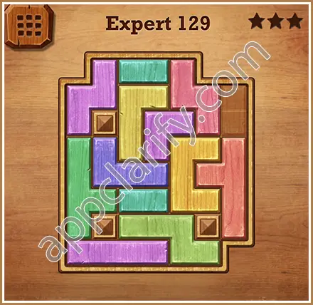 Wood Block Puzzle Expert Level 129 Solution