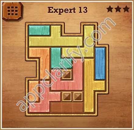 Wood Block Puzzle Expert Level 13 Solution