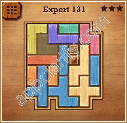 Wood Block Puzzle Expert Level 131 Solution