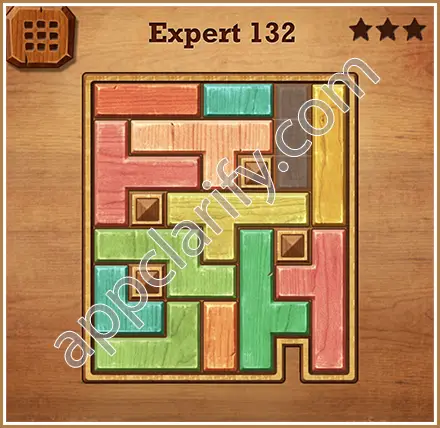 Wood Block Puzzle Expert Level 132 Solution