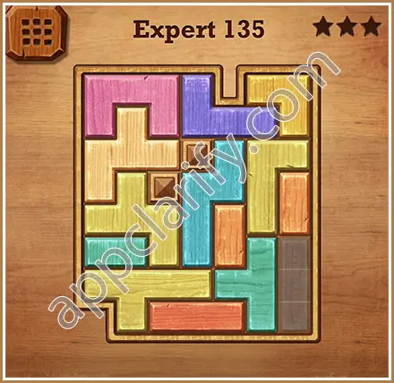 Wood Block Puzzle Expert Level 135 Solution