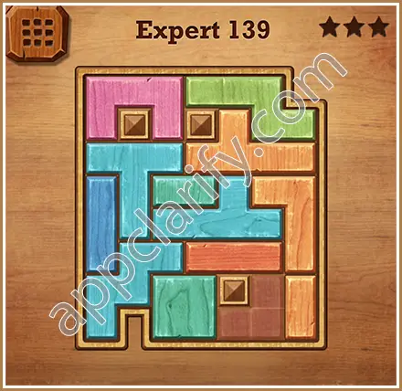 Wood Block Puzzle Expert Level 139 Solution