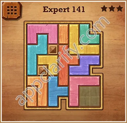 Wood Block Puzzle Expert Level 141 Solution