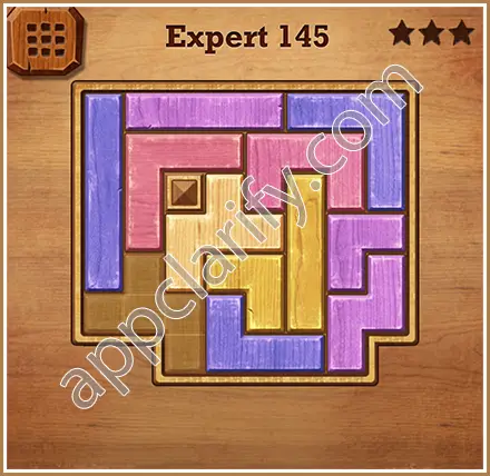 Wood Block Puzzle Expert Level 145 Solution