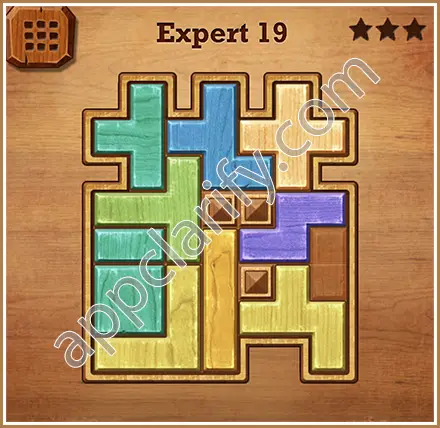 Wood Block Puzzle Expert Level 19 Solution