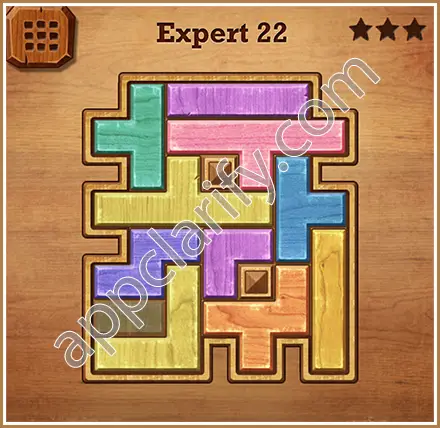 Wood Block Puzzle Expert Level 22 Solution