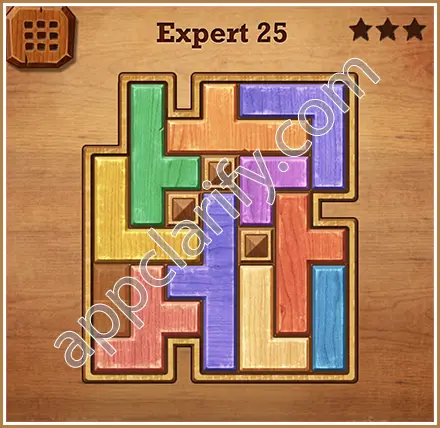 Wood Block Puzzle Expert Level 25 Solution