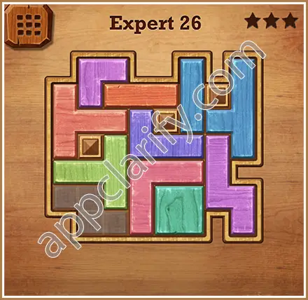 Wood Block Puzzle Expert Level 26 Solution