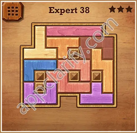 Wood Block Puzzle Expert Level 38 Solution