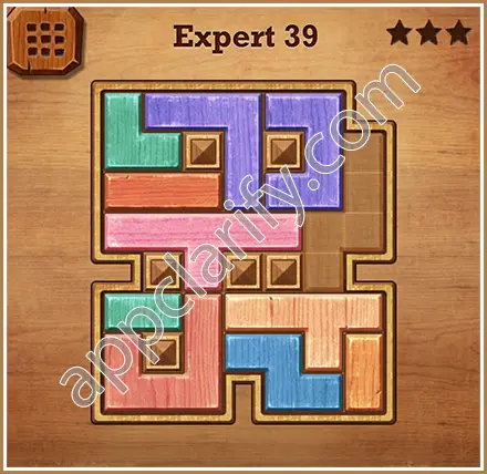 Wood Block Puzzle Expert Level 39 Solution