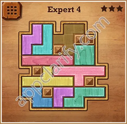 Wood Block Puzzle Expert Level 4 Solution