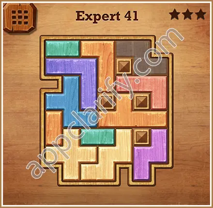 Wood Block Puzzle Expert Level 41 Solution