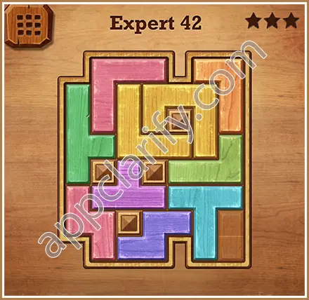 Wood Block Puzzle Expert Level 42 Solution