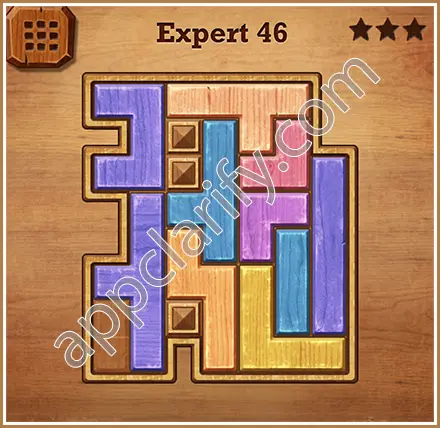 Wood Block Puzzle Expert Level 46 Solution