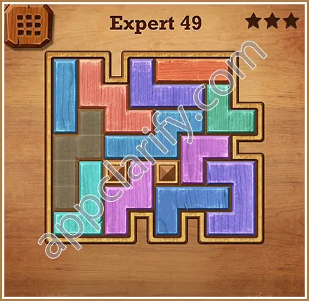 Wood Block Puzzle Expert Level 49 Solution