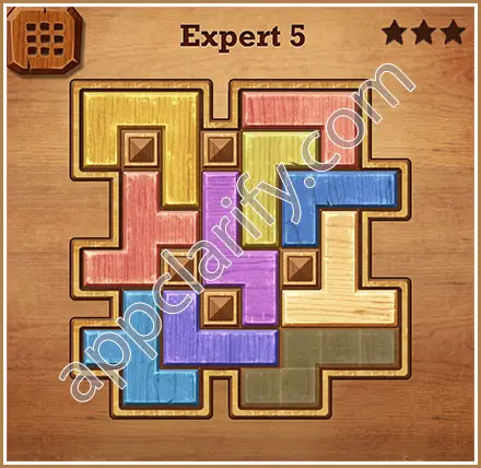 Wood Block Puzzle Expert Level 5 Solution