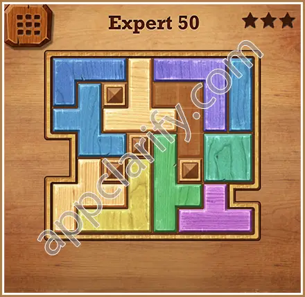 Wood Block Puzzle Expert Level 50 Solution
