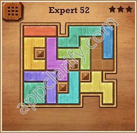 Wood Block Puzzle Expert Level 52 Solution