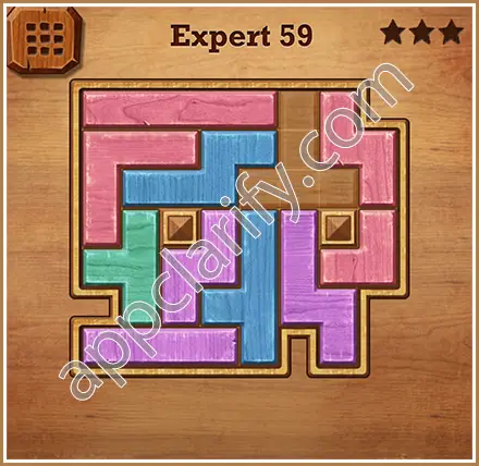 Wood Block Puzzle Expert Level 59 Solution