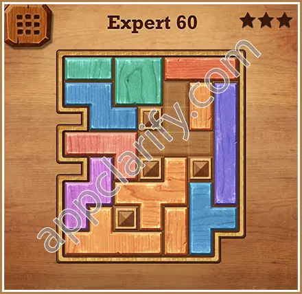 Wood Block Puzzle Expert Level 60 Solution
