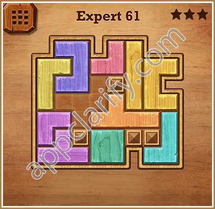 Wood Block Puzzle Expert Level 61 Solution