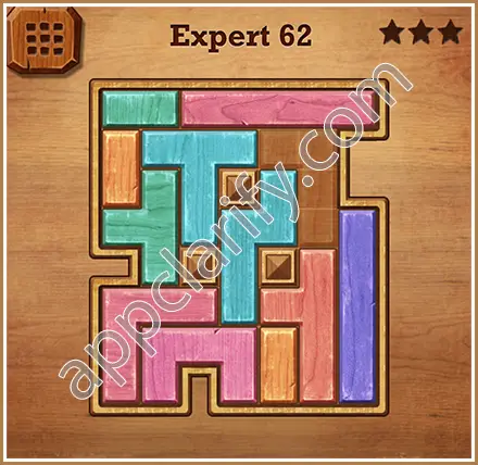 Wood Block Puzzle Expert Level 62 Solution
