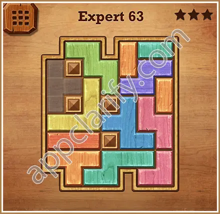 Wood Block Puzzle Expert Level 63 Solution