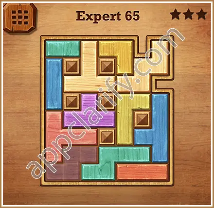 Wood Block Puzzle Expert Level 65 Solution